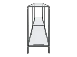 Consola transparente 160x35x75,5 cm Cristal templado
