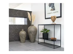 Consola Vita, Negro, 36x80x80 cm, Kendra Home