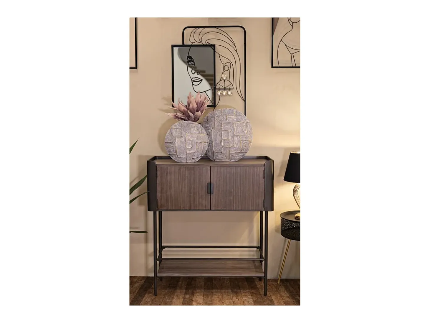 Consola VKH610, Marrón, 100x42x110 cm, Kendra Home