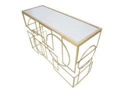 Consola VKH625, Oro, 120x41x81 cm, Kendra Home