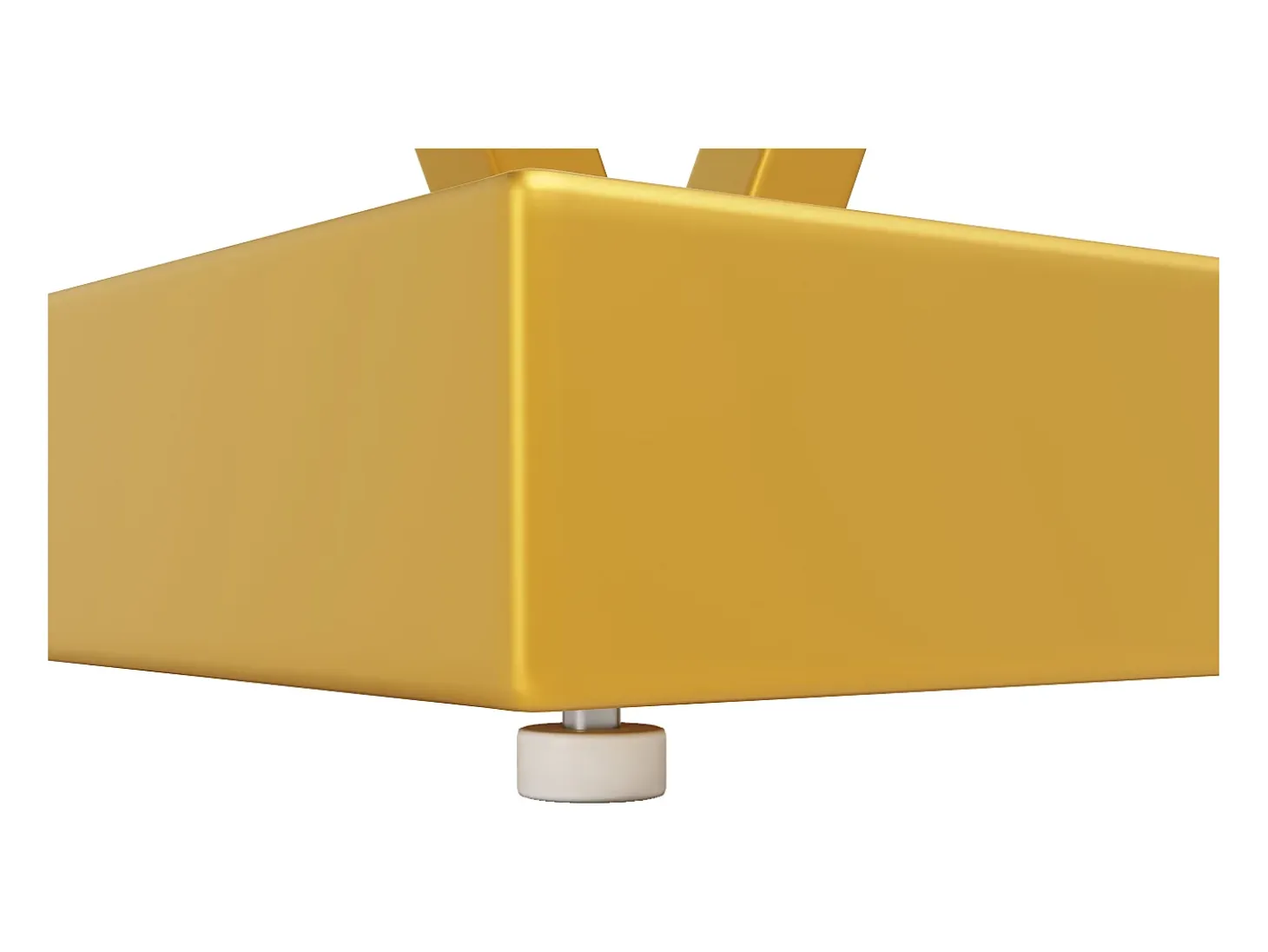 Consola 120x29,5x80 cm - con tablero efecto mármol - Metal - Blanco + dorado