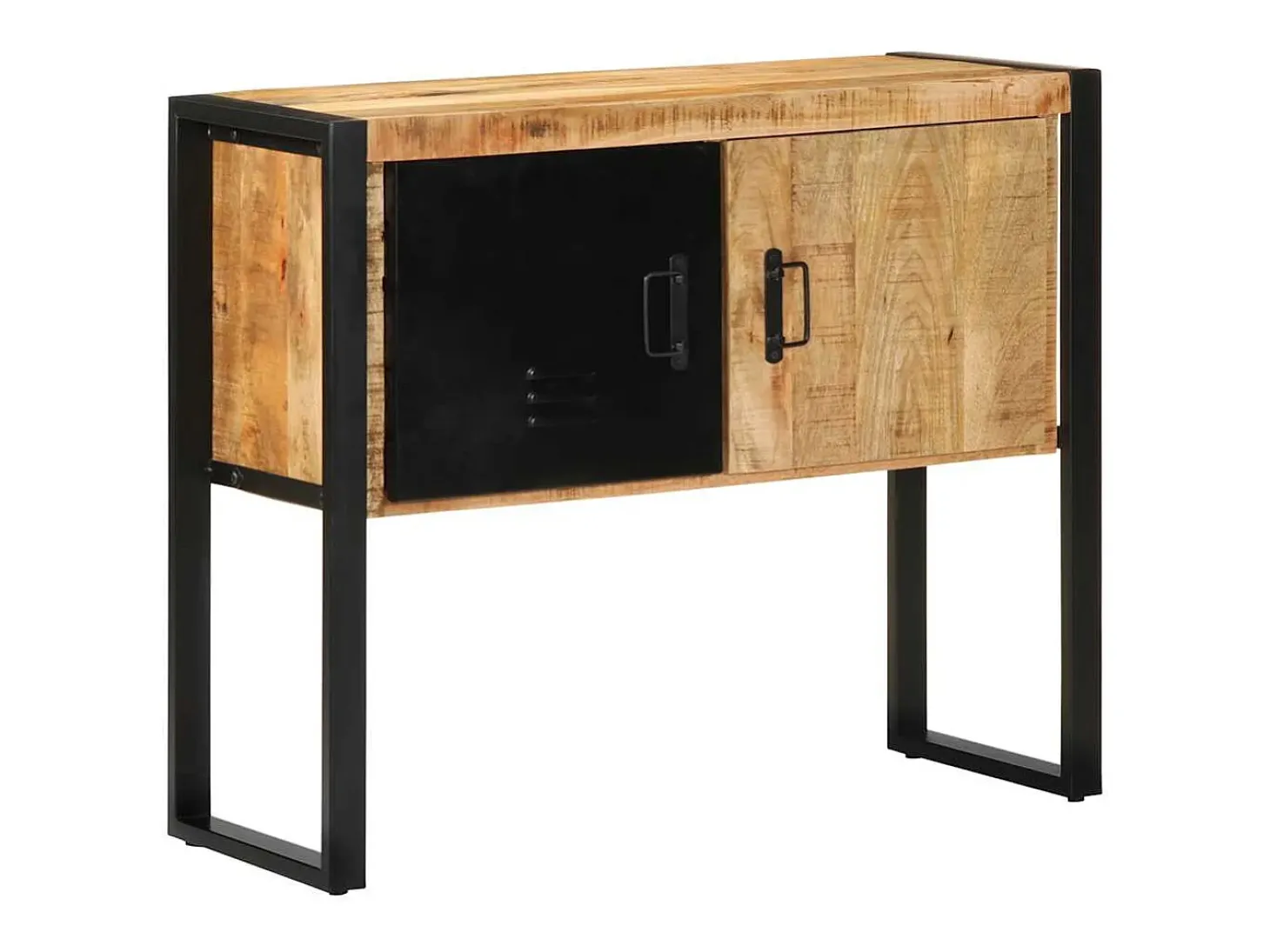 Consola 90x35x75 cm madera maciza de mango en bruto