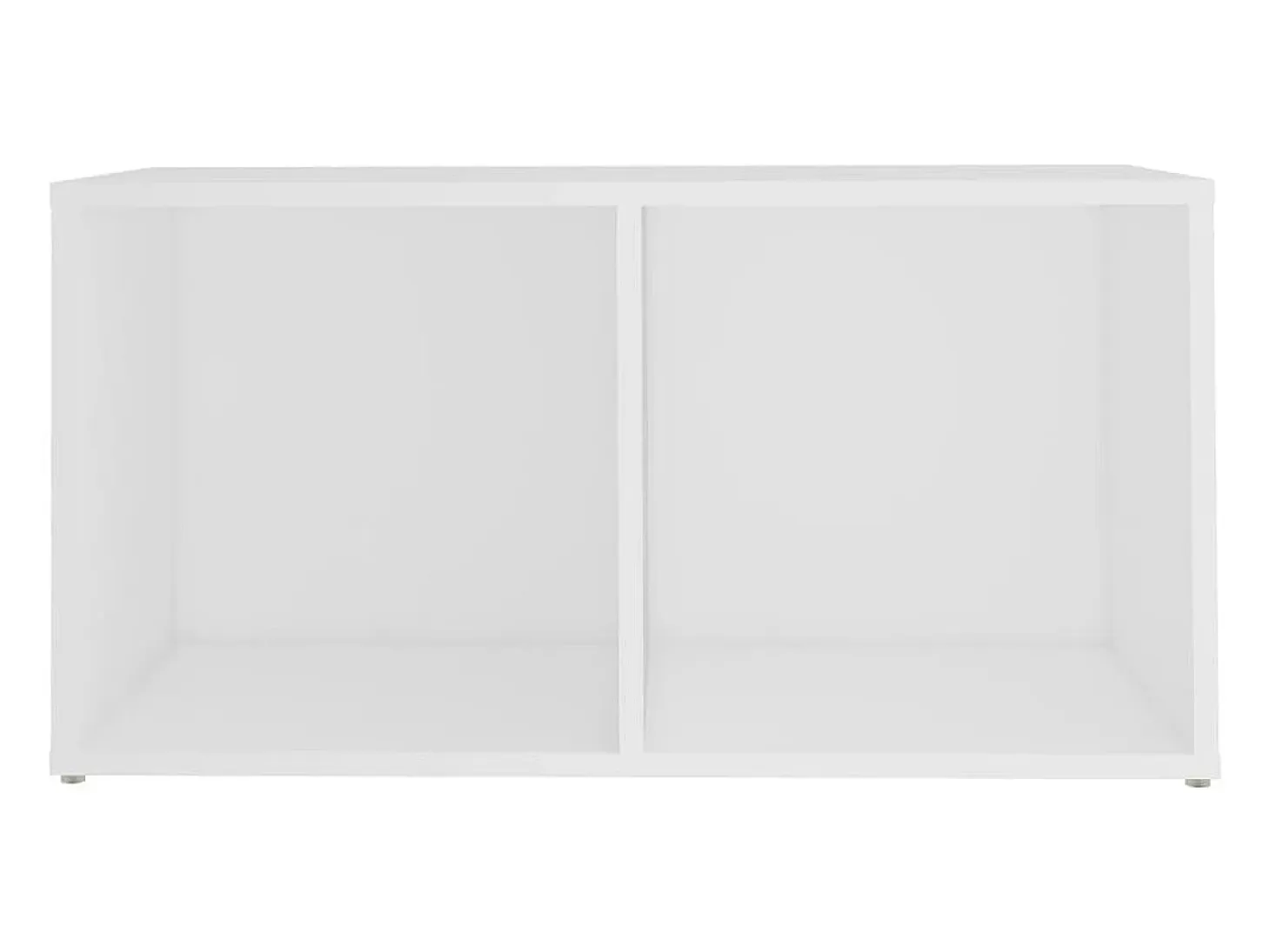 Cootehall Mueble para TV madera contrachapada blanco 72x35x36,5 cm