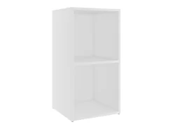Cootehall Mueble para TV madera contrachapada blanco 72x35x36,5 cm