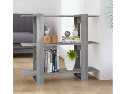 Corydon Estantería/divisor de espacios gris Sonoma 100x30x87 cm