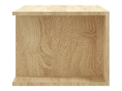Crijn Mueble de TV con luces LED roble Sonoma 90x39x30 cm