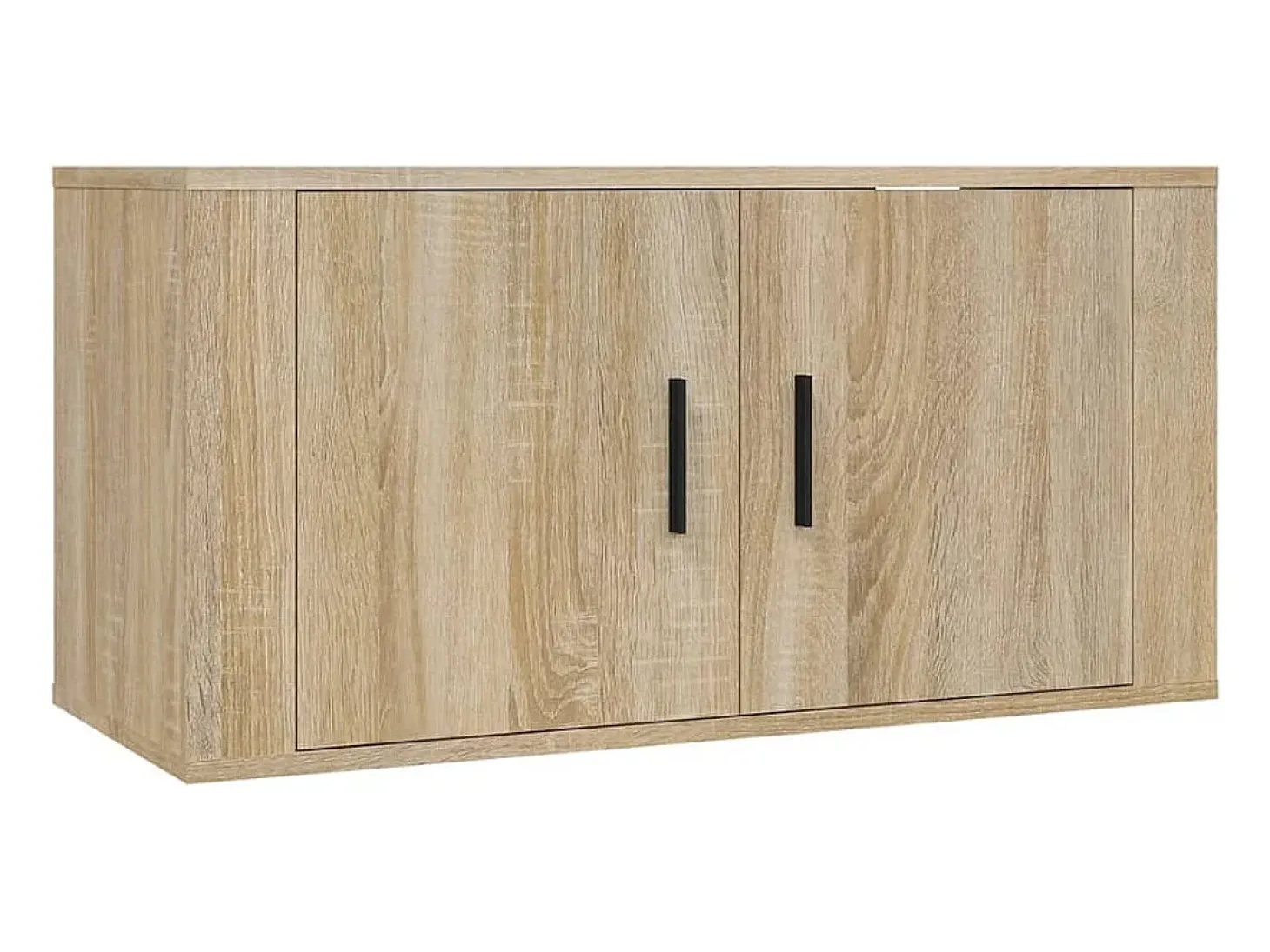 Crofton Muebles para TV de pared 3 uds roble Sonoma 80x34,5x40 cm
