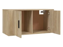 Crofton Muebles para TV de pared 3 uds roble Sonoma 80x34,5x40 cm