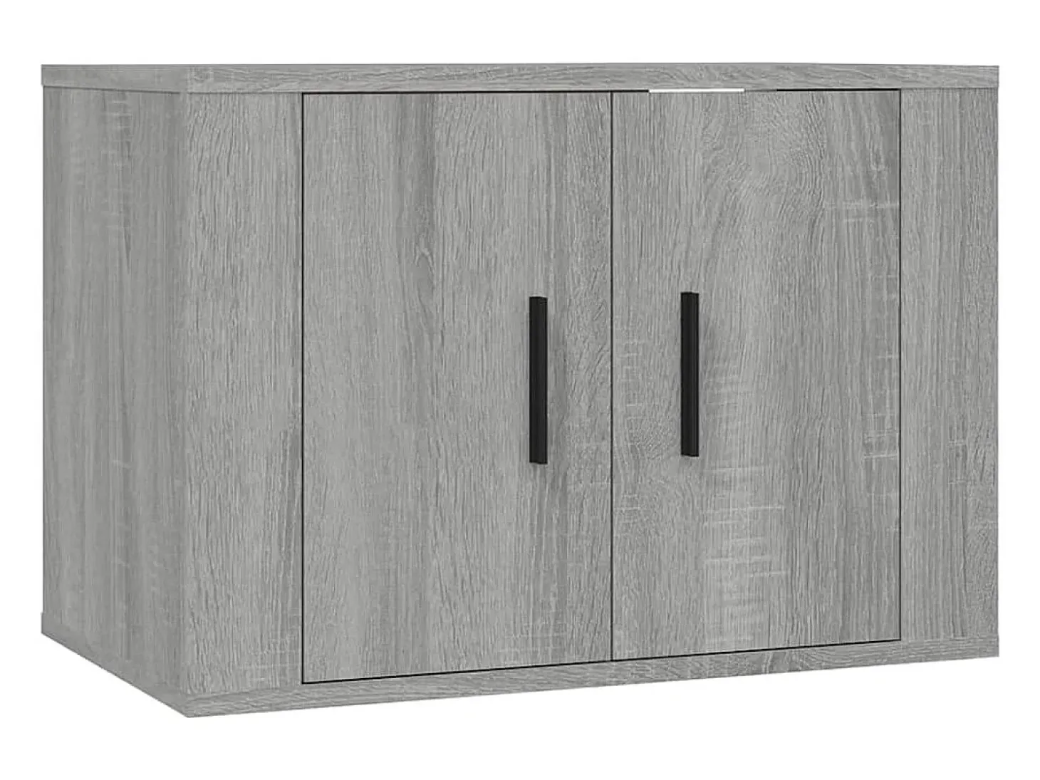 Crofton Muebles para TV de pared 2 uds gris Sonoma 57x34,5x40 cm