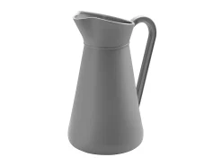 Cubo de basura de cocina de 5L gris guijarro con asa y pico vertedor