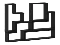 Cubo de pared Otros Roble Negro 96 x 12 x 64 cm Madera de ingeniería
