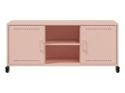 Cyprien Mueble de TV acero rosa 100,5x39x43,5 cm