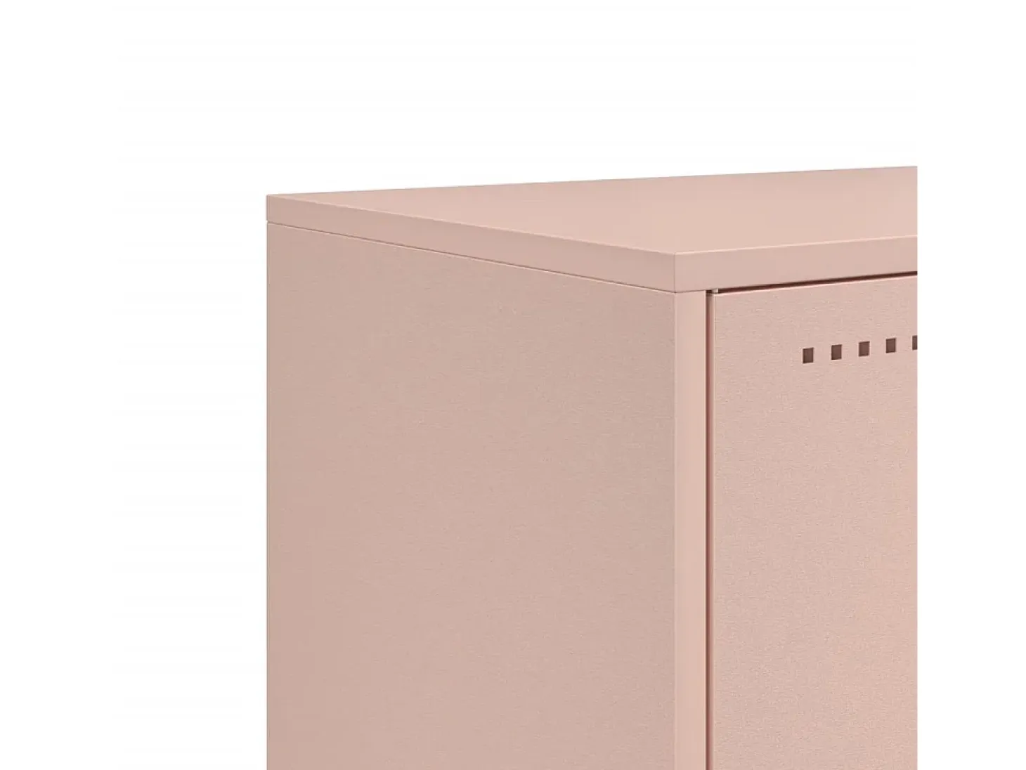 Cyprien Mueble de TV acero rosa 100,5x39x43,5 cm