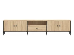 Dalton Mueble de TV cajón madera ingeniería roble Sonoma 200x25x44 cm