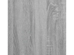 Damir Estantería de esquina 4 niveles madera gris Sonoma 85x85x140 cm