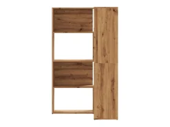 Damir Estantería esquina 4 niveles madera roble artisan 85x85x140 cm