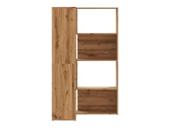 Damir Estantería esquina 4 niveles madera roble artisan 85x85x140 cm