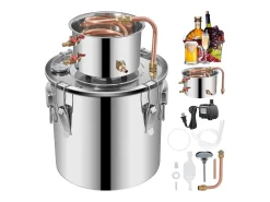 Destilador de Alcohol Moonshine Still SucceBuy, 20.8 L, Kit de Destilería, con Bomba de Agua, para Organizar Reuniones Familiares