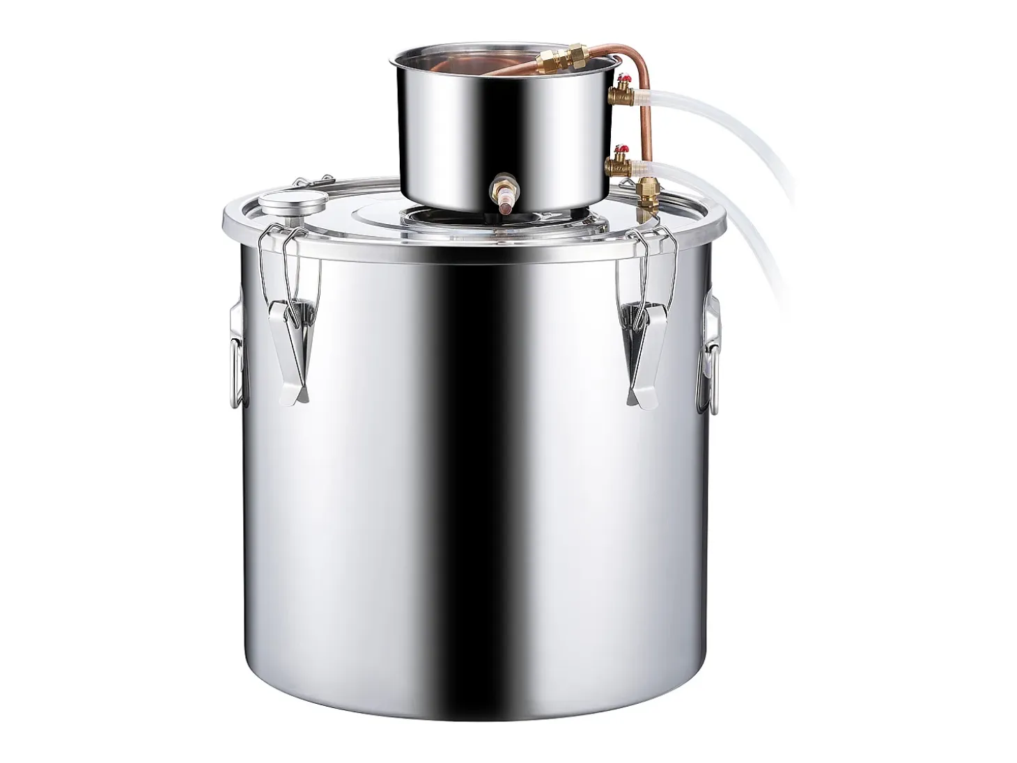 Destilador de Alcohol SucceBuy Destilador de Aguardiente de 50 L, Kit de Destilación de Agua y Alcohol, Acero Inoxidable