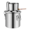 Destilador de Alcohol SucceBuy Destilador de Agua sin Gas de 11 L con Bomba de Agua de Acero Inoxidable