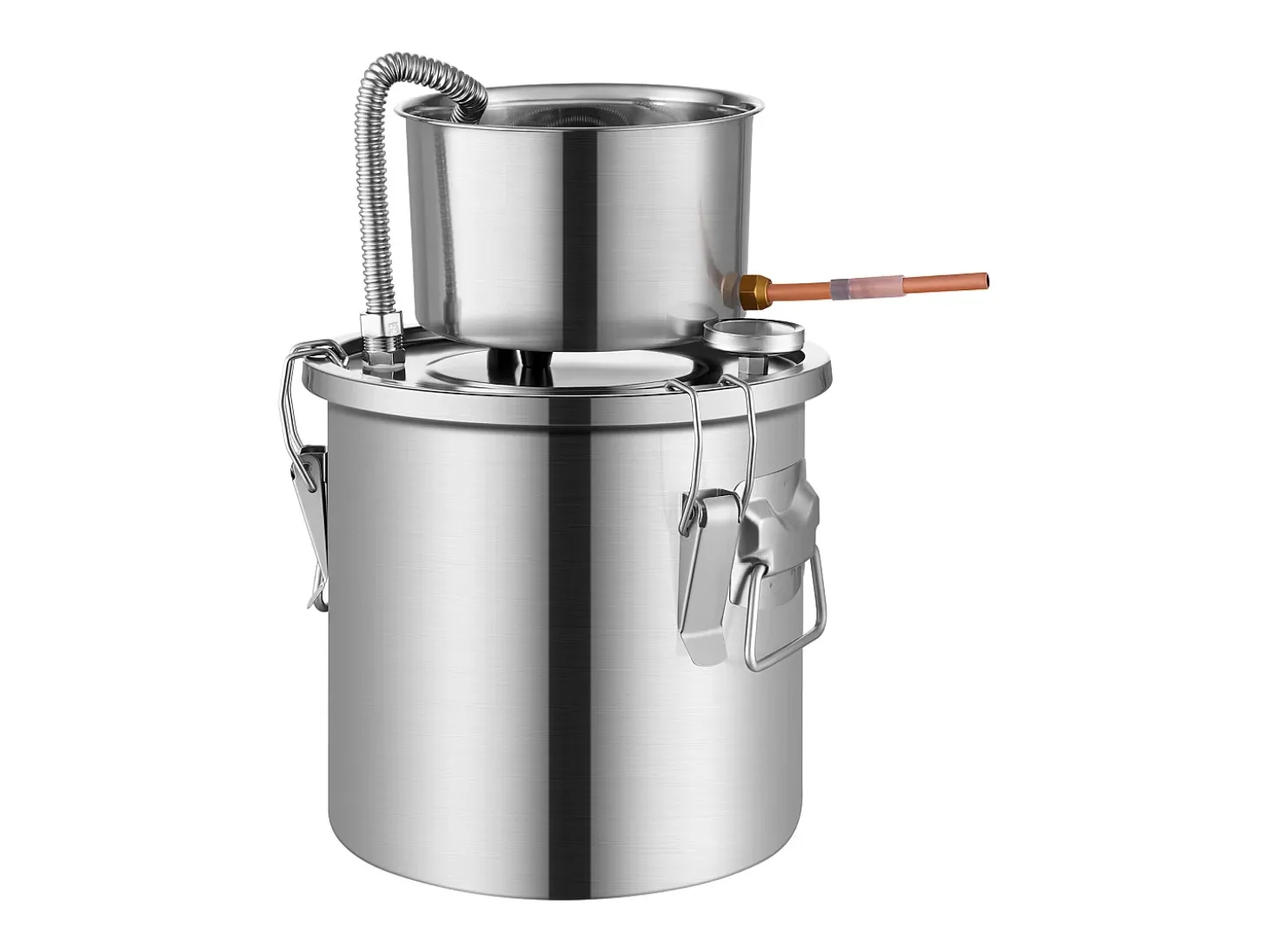Destilador de Alcohol SucceBuy Destilador de Agua sin Gas de 11 L con Bomba de Agua de Acero Inoxidable