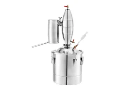 Destilador de Alcohol SucceBuy Alambique 30 L Inox Kit de Elaboración Casera, Destilador de Moonshine de Acero Inoxidable, Kit de Elaboración de Cerveza Casera