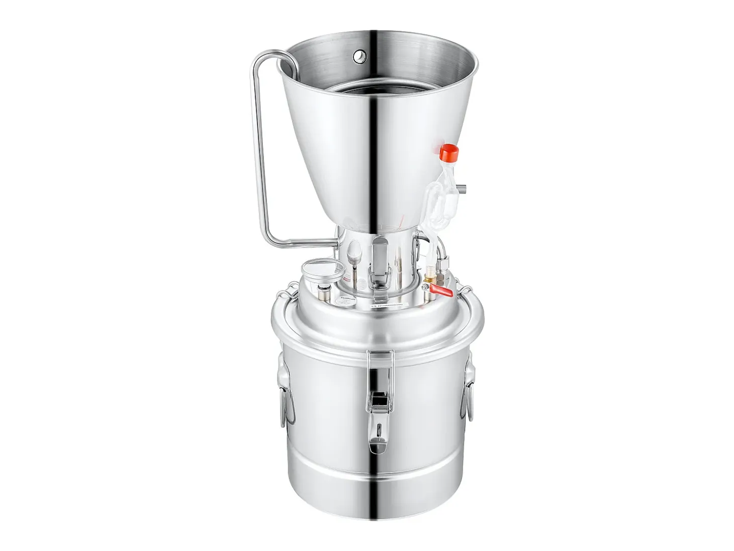 Destilador de Alcohol SucceBuy 70L Máquina Equipo de Cervecería para la Destilación en Casa de Whisky DIY, Acero Inoxidable
