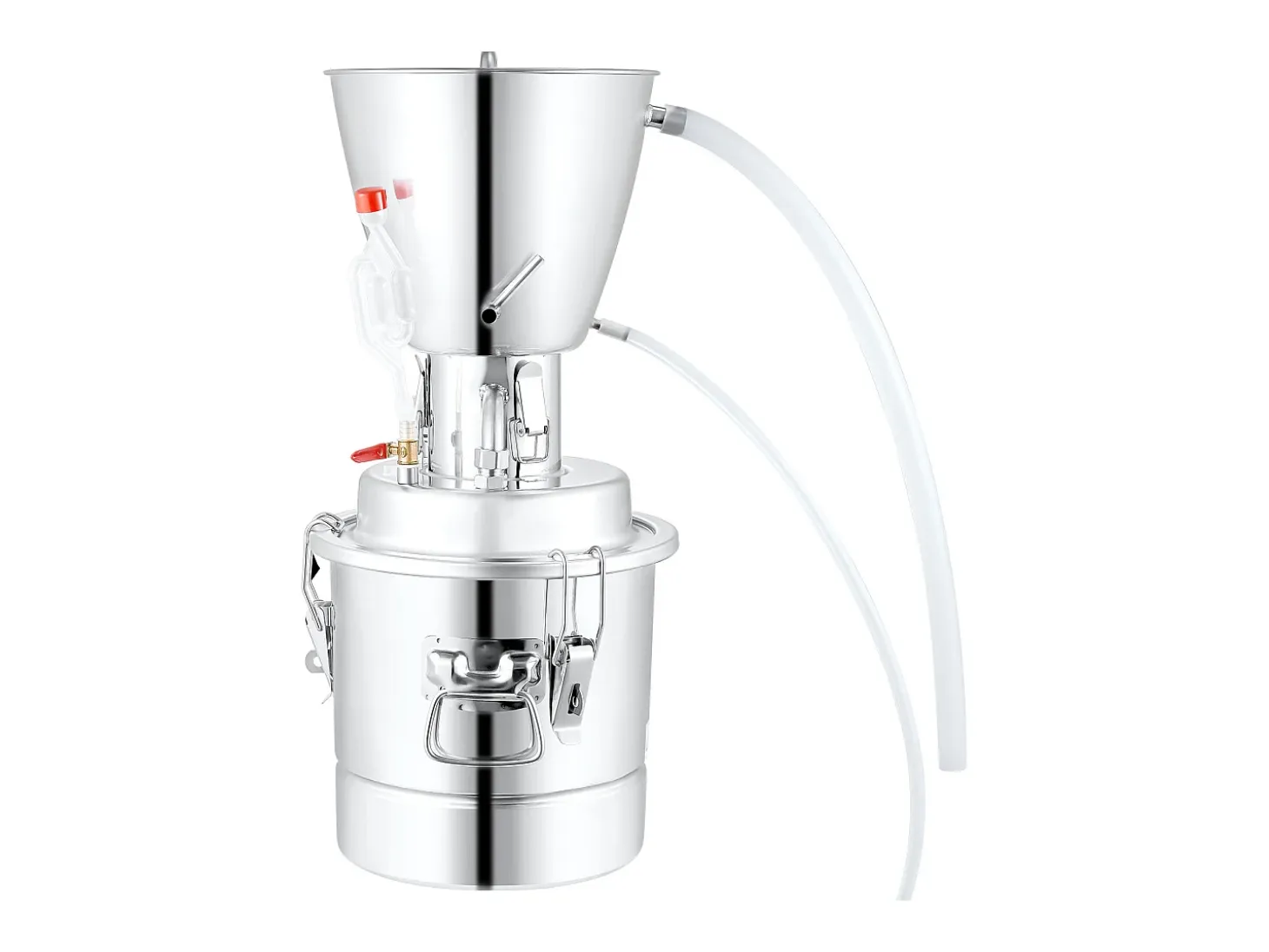 Destilador de Alcohol SucceBuy 70L Máquina Equipo de Cervecería para la Destilación en Casa de Whisky DIY, Acero Inoxidable