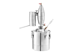 Destilador de Alcohol SucceBuy 50L Destilador de Agua y Alcohol Moonshine Still, Plata