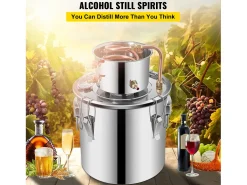 Destilador de Alcohol SucceBuy 17 L, Moonshine Still en Acero Inoxidable, Kit de Cervecería Casero para Whisky, Vino, Brandy
