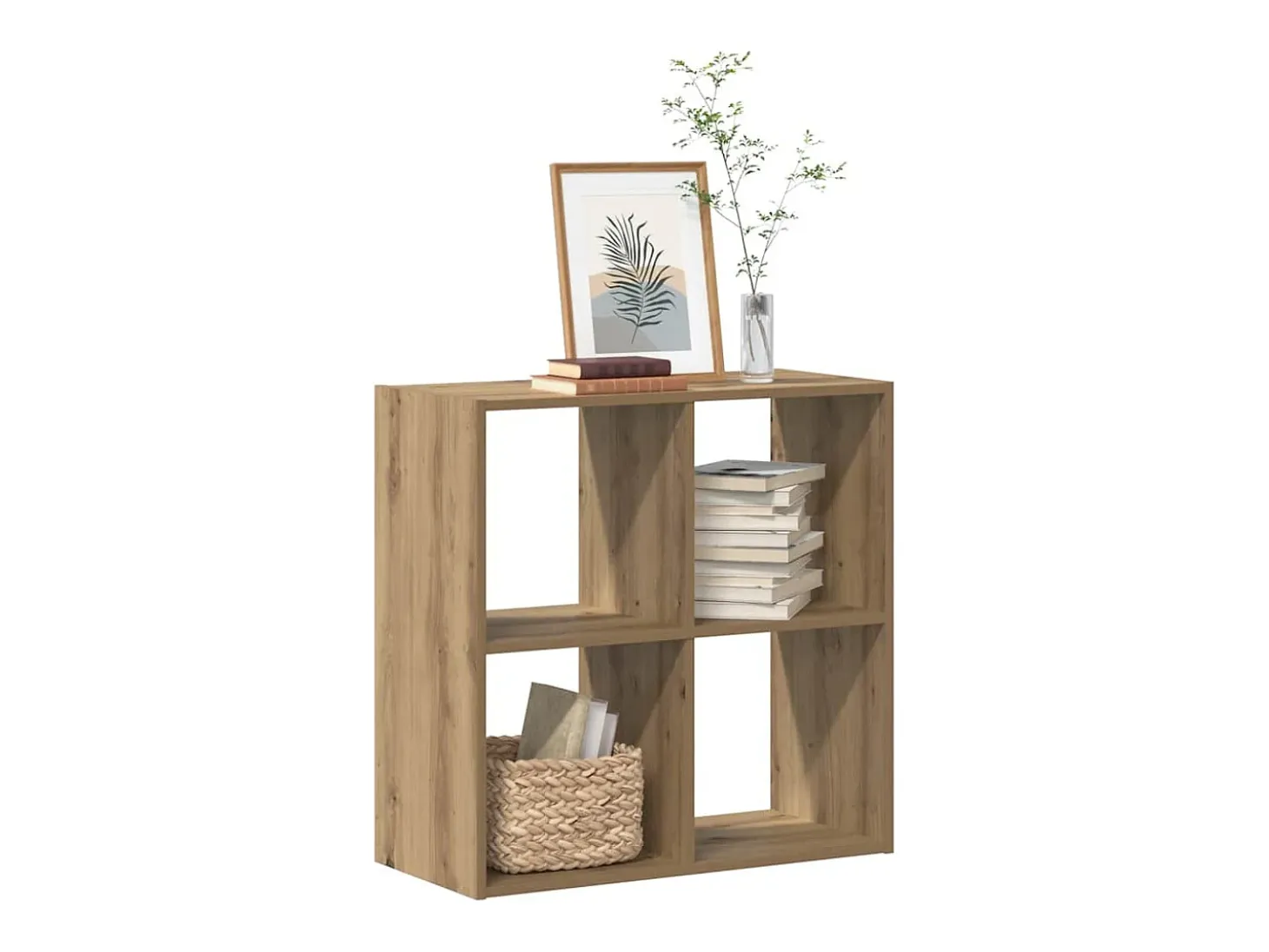 Digna Estantería de madera ingeniería roble artisian 68,5x32x68,5 cm