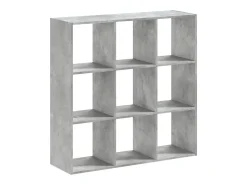 Digna Estantería de madera de ingeniería gris hormigón 102x32x102 cm