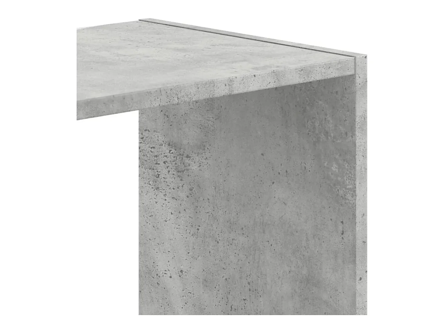 Digna Estantería de madera de ingeniería gris hormigón 102x32x102 cm