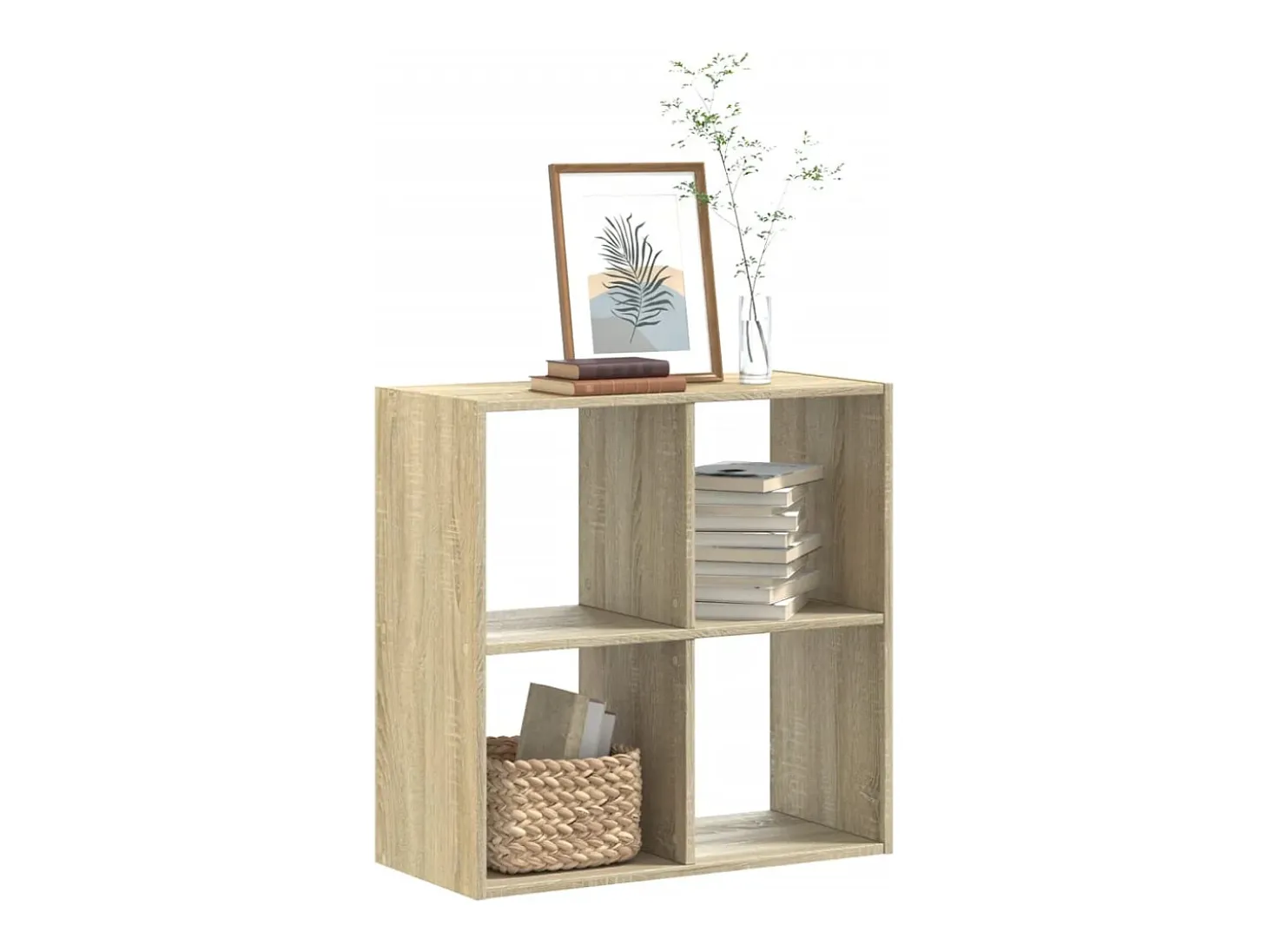 Digna Estantería madera de ingeniería roble Sonoma 68,5x32x68,5 cm