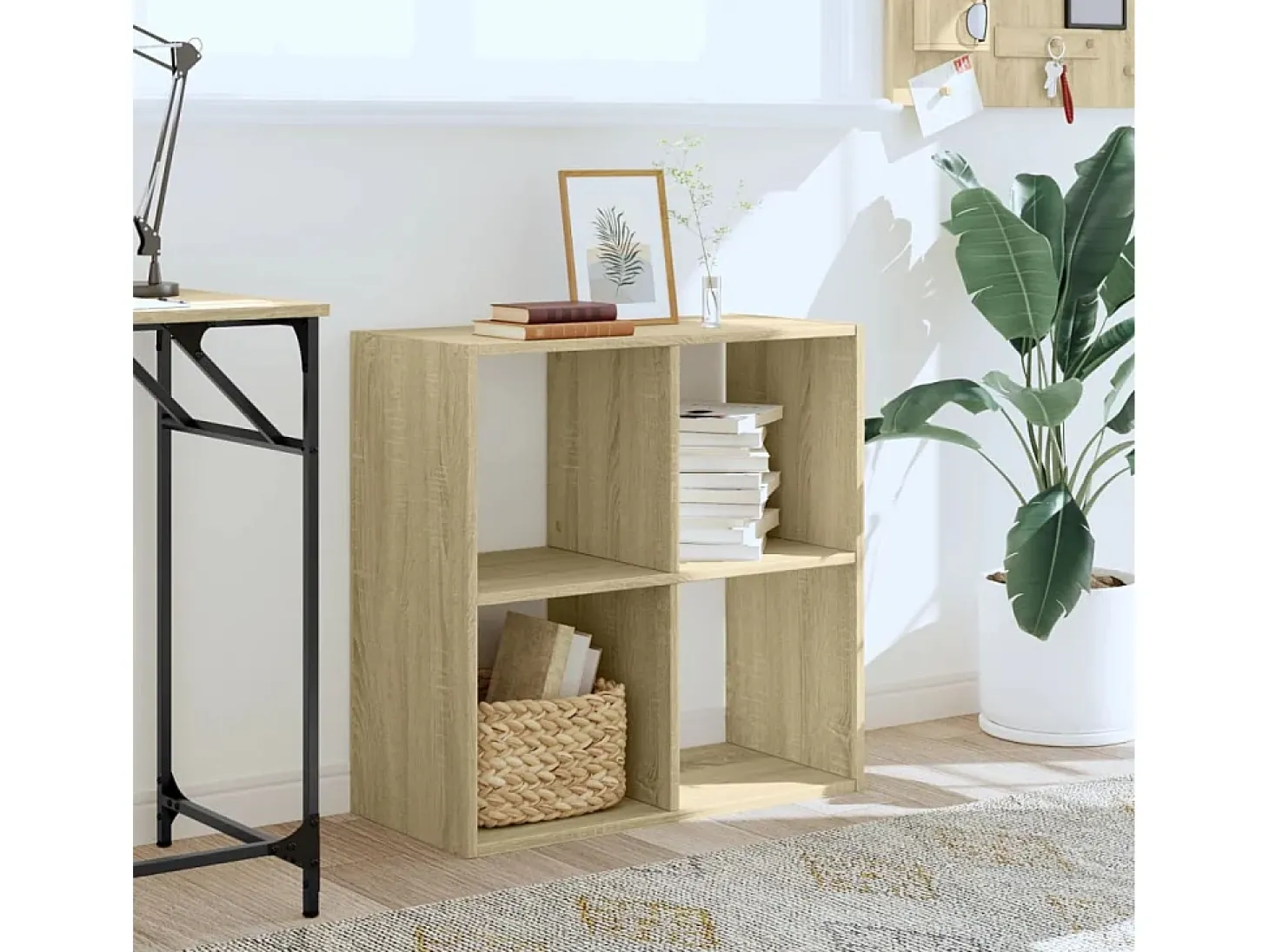 Digna Estantería madera de ingeniería roble Sonoma 68,5x32x68,5 cm