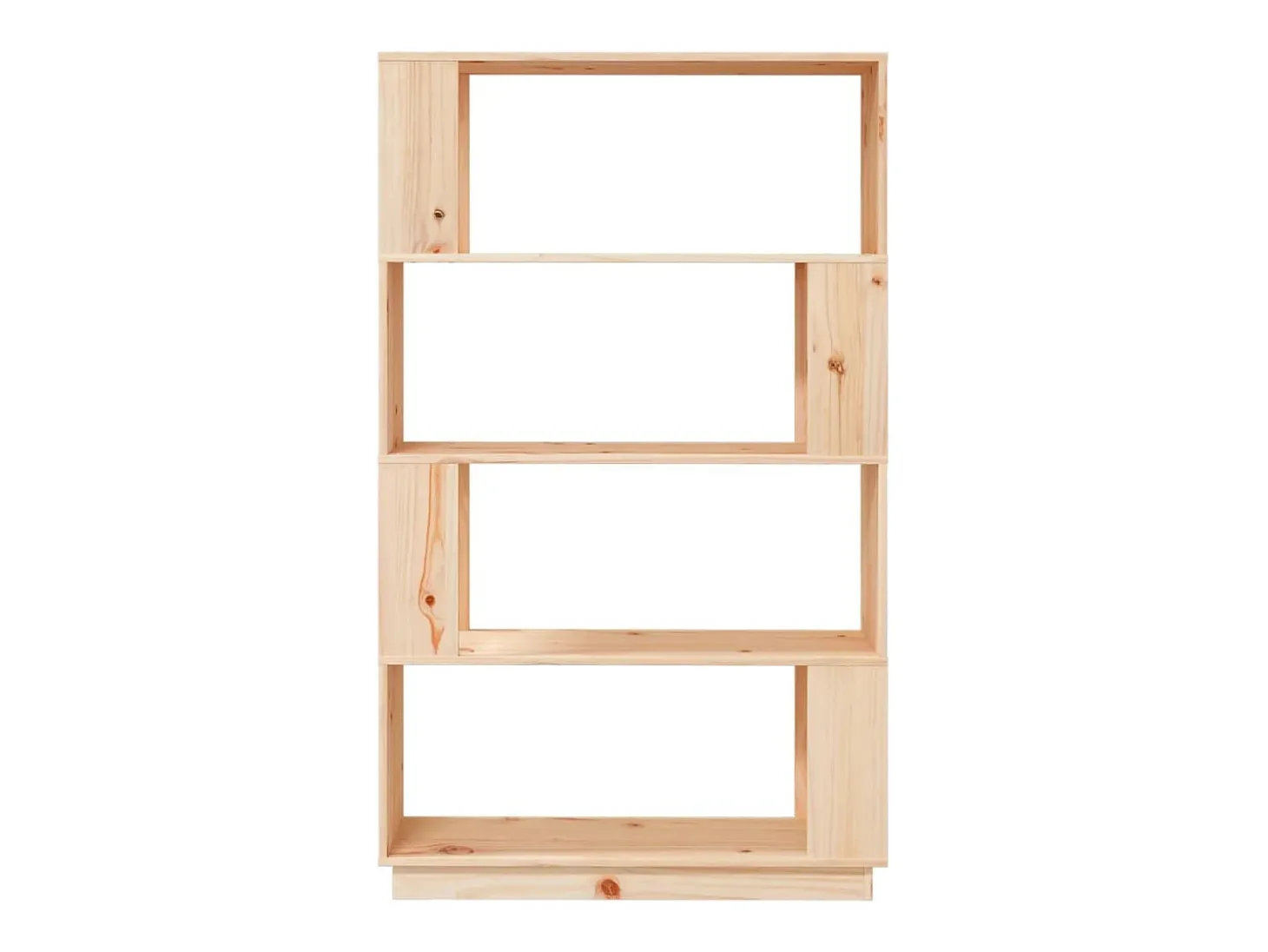Dilber Estantería/divisor de espacios madera maciza pino 80x25x132 cm