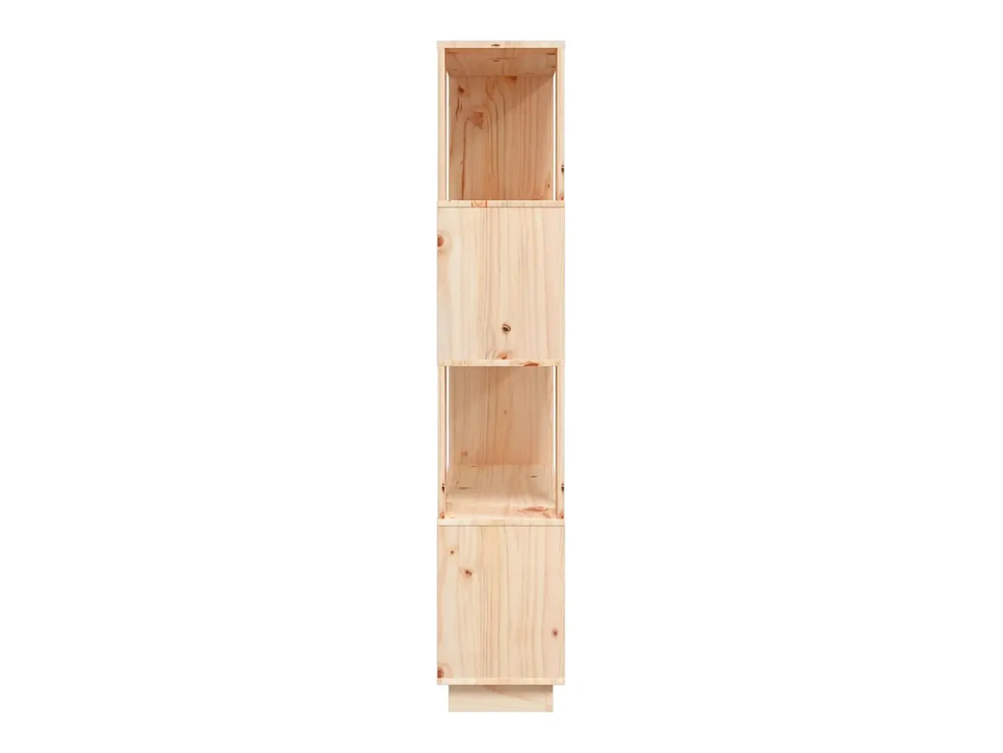 Dilber Estantería/divisor de espacios madera maciza pino 80x25x132 cm
