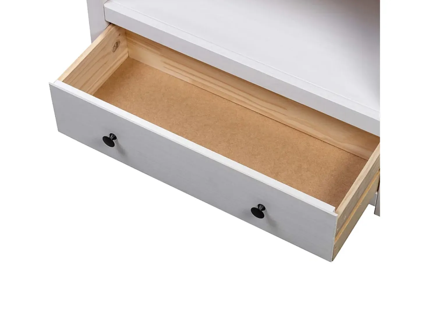 Dina Librería de madera maciza pino estilo Panamá blanco 80x35x110 cm