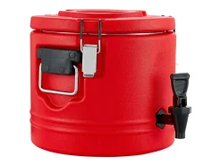 Dispensador de Bebidas SucceBuy Isotérmico 8 L, Fuente de Agua Caliente y Fría No Eléctrica con Grifo, Contenedor Isotérmico de Calidad Alimentaria