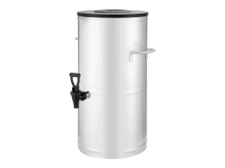 Dispensador de Bebidas SucceBuy de 15 L, Fuente de Agua Caliente y Fría No Eléctrica con Grifo y Asa, Contenedor de Acero Inoxidable