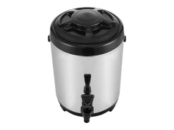 Dispensador SucceBuy de Bebidas Calientes y Frías Aislado 6L de Acero Inoxidable con Grifo, Calidad Alimentaria para Restaurantes