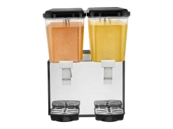 Distribuidor de Bebidas Comercial SucceBuy 18L x 2 Depósitos, 370W, Distribuidor de Bebidas Frías para Fiestas