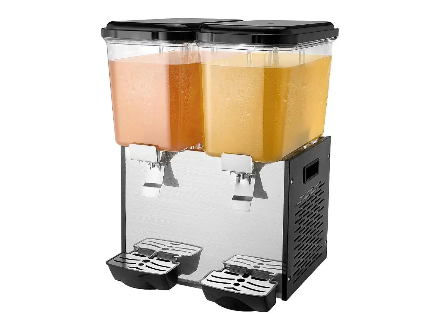 Distribuidor de Bebidas Comercial SucceBuy 18L x 2 Depósitos, 370W, Distribuidor de Bebidas Frías para Fiestas