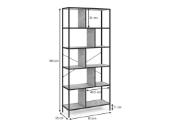 Divisor de ambientes hormigón 80x30x180 fyrk