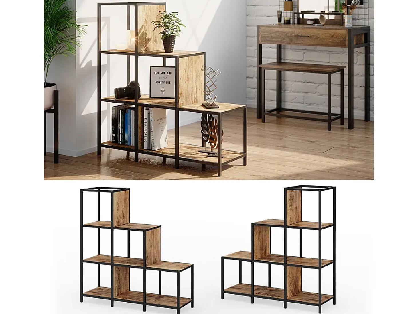 Divisor de ambientes madera antigua 90x30x92 fyrk