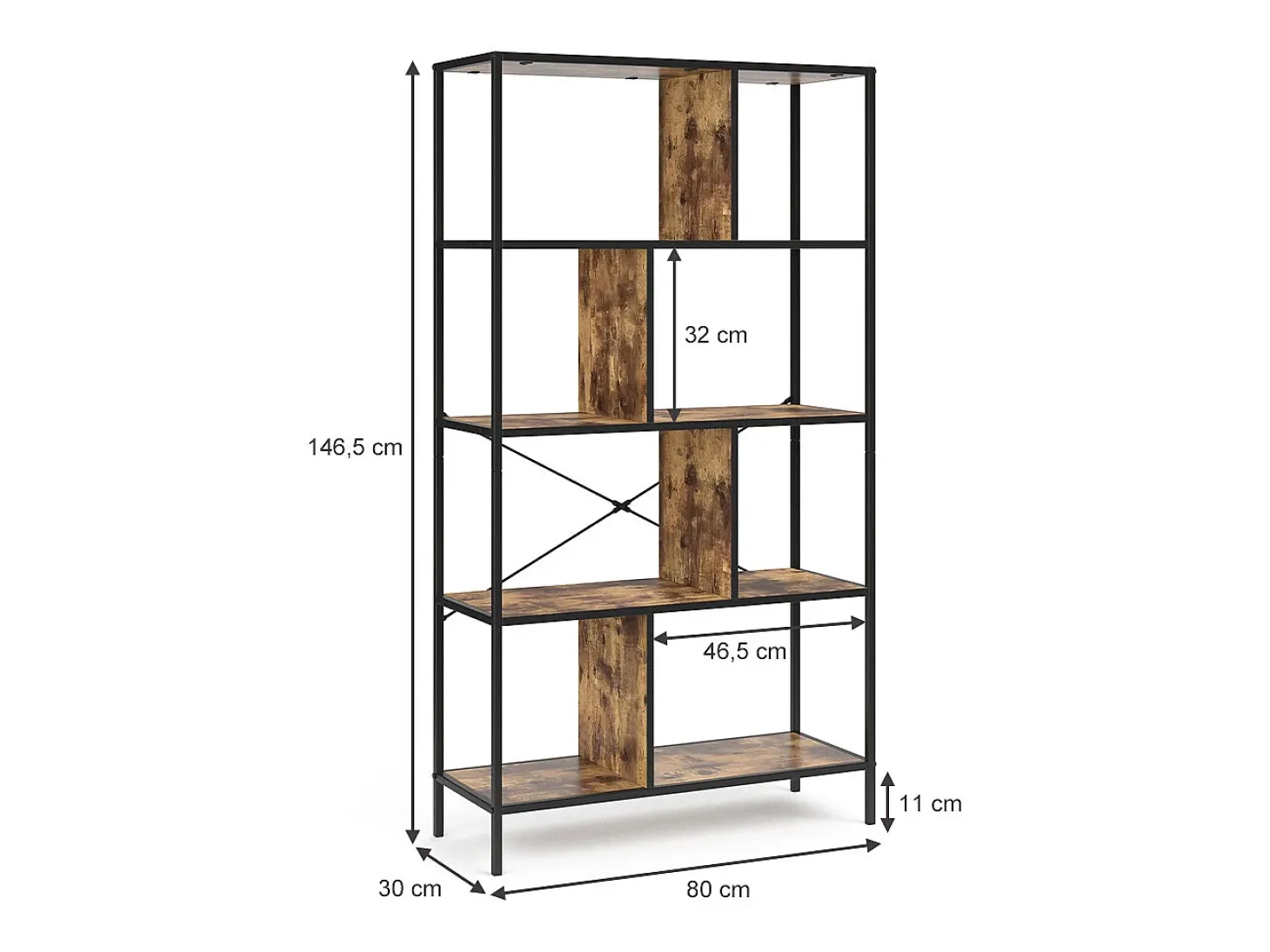 Divisor de ambientes madera antigua 80x30x146 fyrk