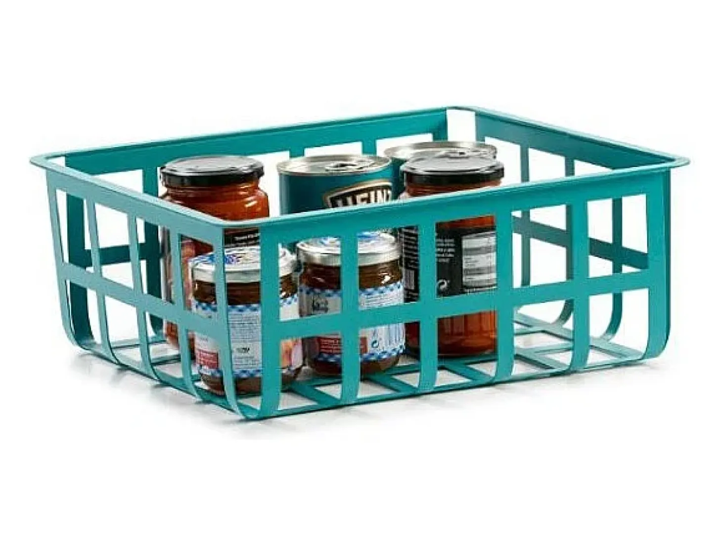 DON HIERRO - Cesta metálica ordenación mediana, multifuncional y decorativa, ZESTA-