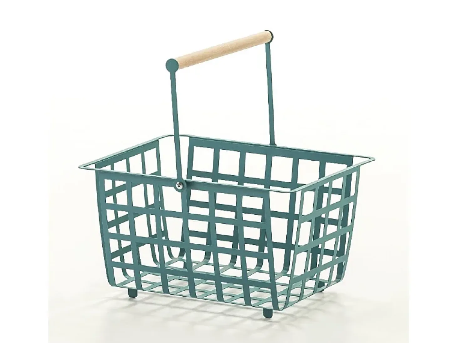 DON HIERRO - Cesta metálica de ordenación con asa, tamaño semi grande, multifuncional y decorativa, ZESTA-