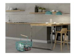 DON HIERRO - Cesta metálica de ordenación con asa, tamaño semi grande, multifuncional y decorativa, ZESTA-
