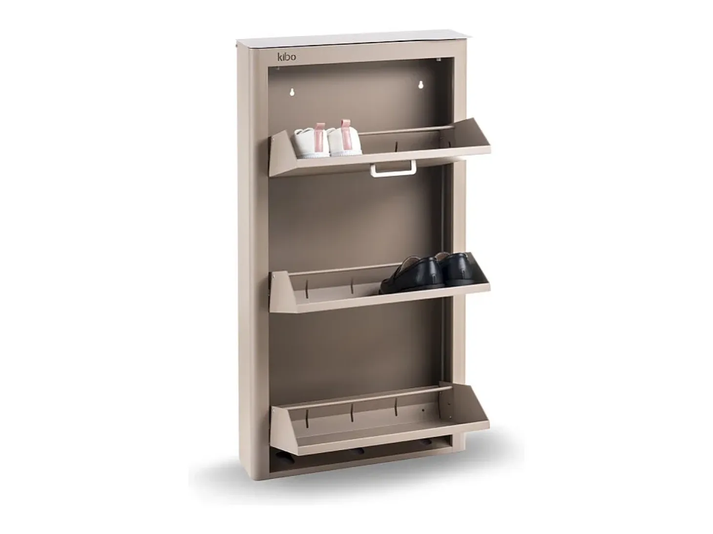 DON HIERRO - Zapatero KIBO compacto de 3 compartimentos ahorro de espacio hasta 9 pares-